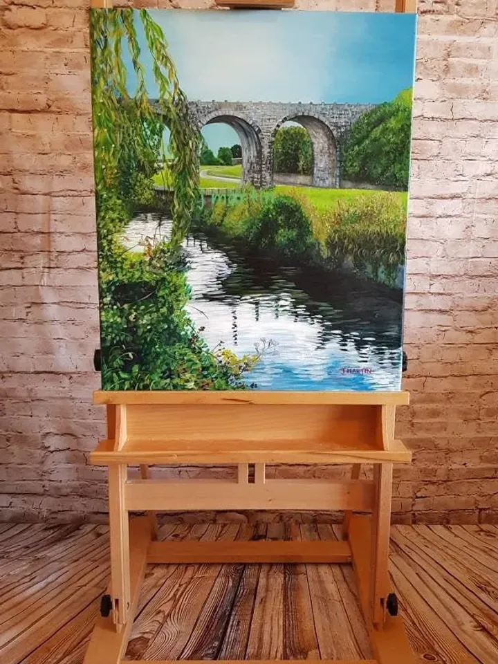 View of The Nine Arches & Dodder from the footpath, Milltown, Dublin, Ireland, Unmounted, Unframed