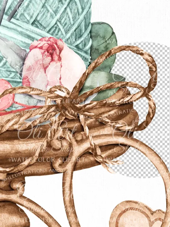 Sewing kit Tiered Tray Design. Needlework. Stitching. Png File, Hand Drawn graphics. Digital Download. OliArtStudioShop