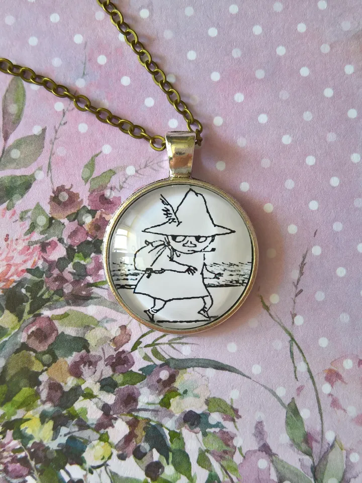 Snufkin pendant Snufkin in the hat Moomin necklace Moomin pendant