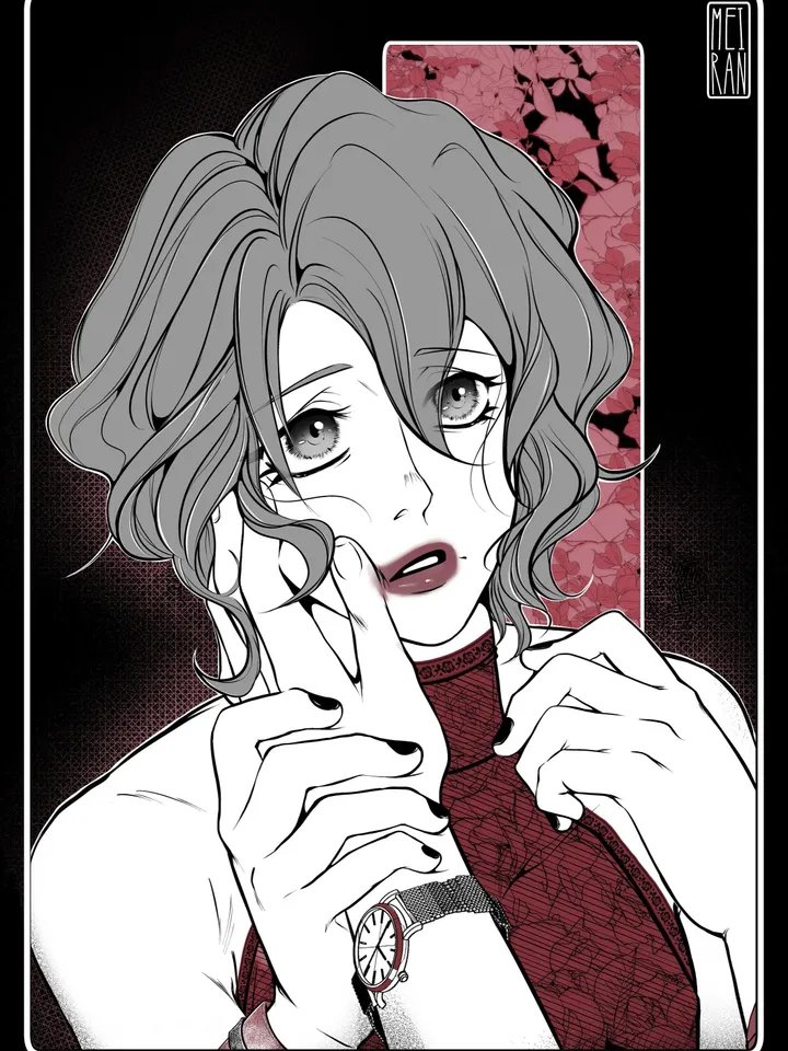 Lipstick | KiNKtober Boyslove 2020 Druck/Poster Matt | A4 Größe (210 x 297mm, 8,3 x 11,7 Zoll) | Yaoi | Yaoiart