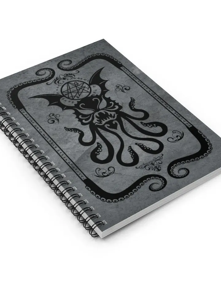 Lord Cthulhu 6X8&quot; Spiral Notebook | Ruled Line Lovecraftian Notebook, HP Lovecraft Journal, Call of Cthulhu Logbook