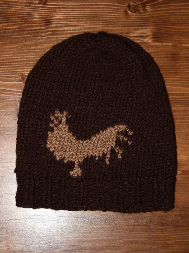 Knitted Rooster Hat, Thanksgiving Hat, Fall or Autumn Hat, Seasonal Hats, Holiday Hats, Gift Ideas, Bird Beanie Winter Hat, Chicken Animal