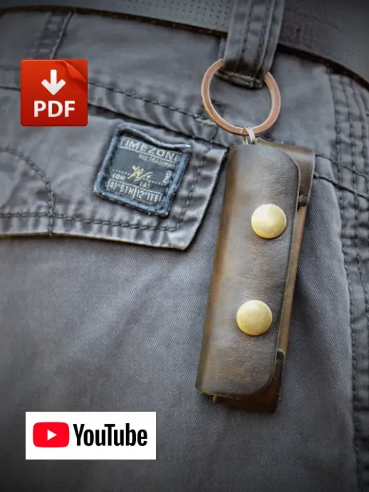 Leather template to make a leather Knife Case for victorinox Spartan + 3 sizes.EDC5