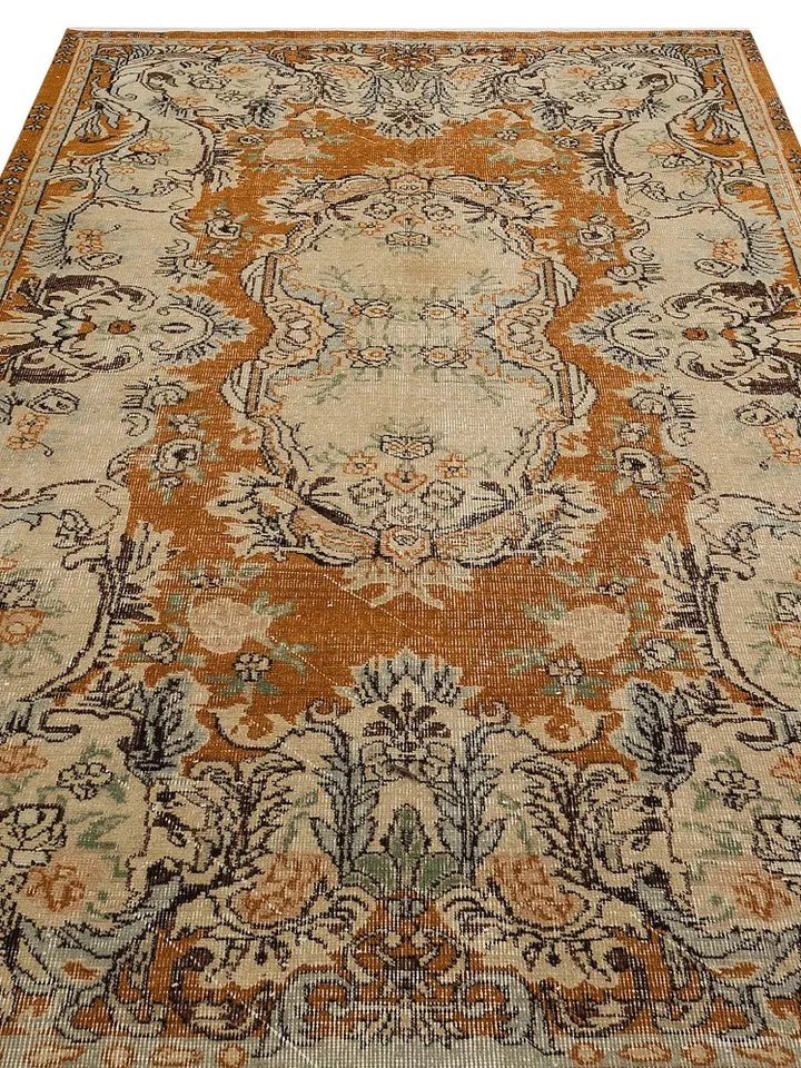 Add a Touch of Nature to Your Living Room with this Natural Turkish Rug
