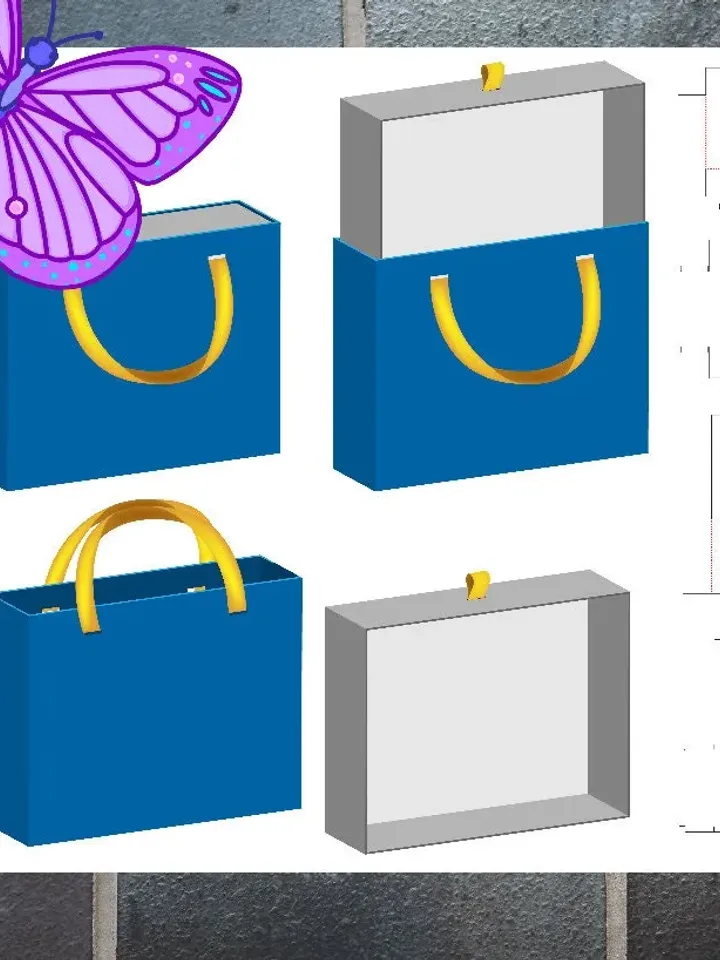 Box template Gift box SVG Party Favour Box Cricut Box PDF printable pattern Instant download box gift package paper pattern