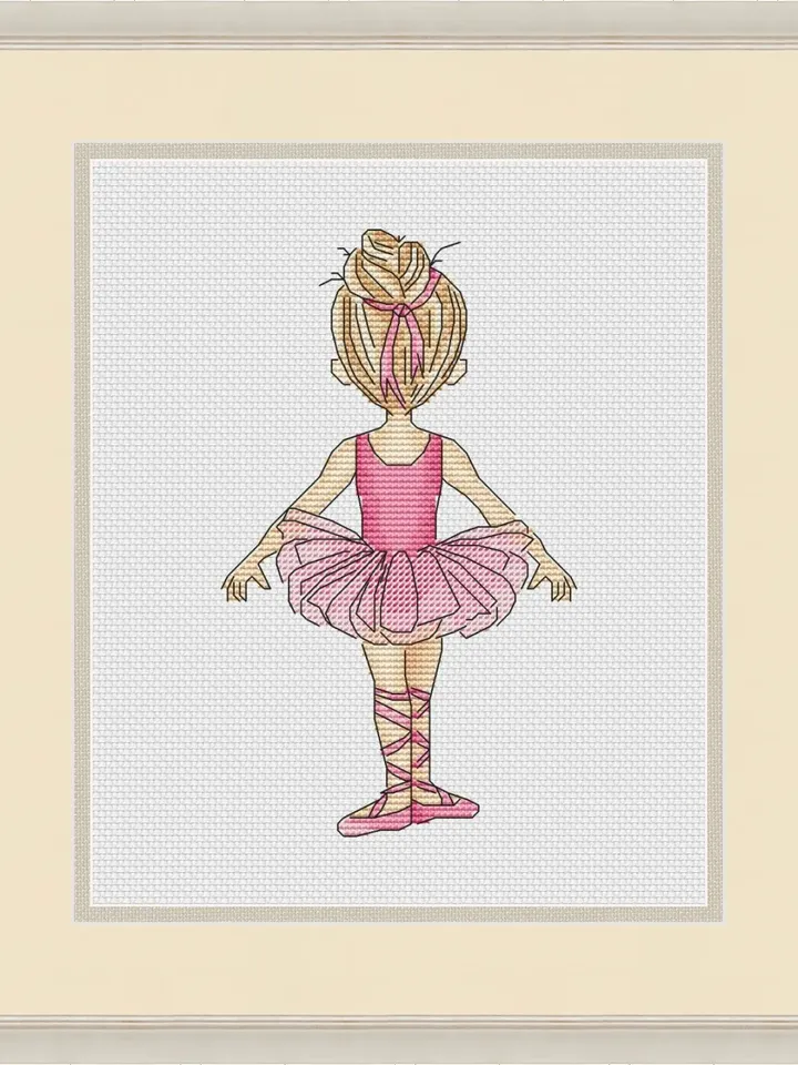 Ballet dancer Cross Stitch Pattern, Ballerina Cross Stitch design, Ballet cross stitch picture, Dancer Cross Stitch