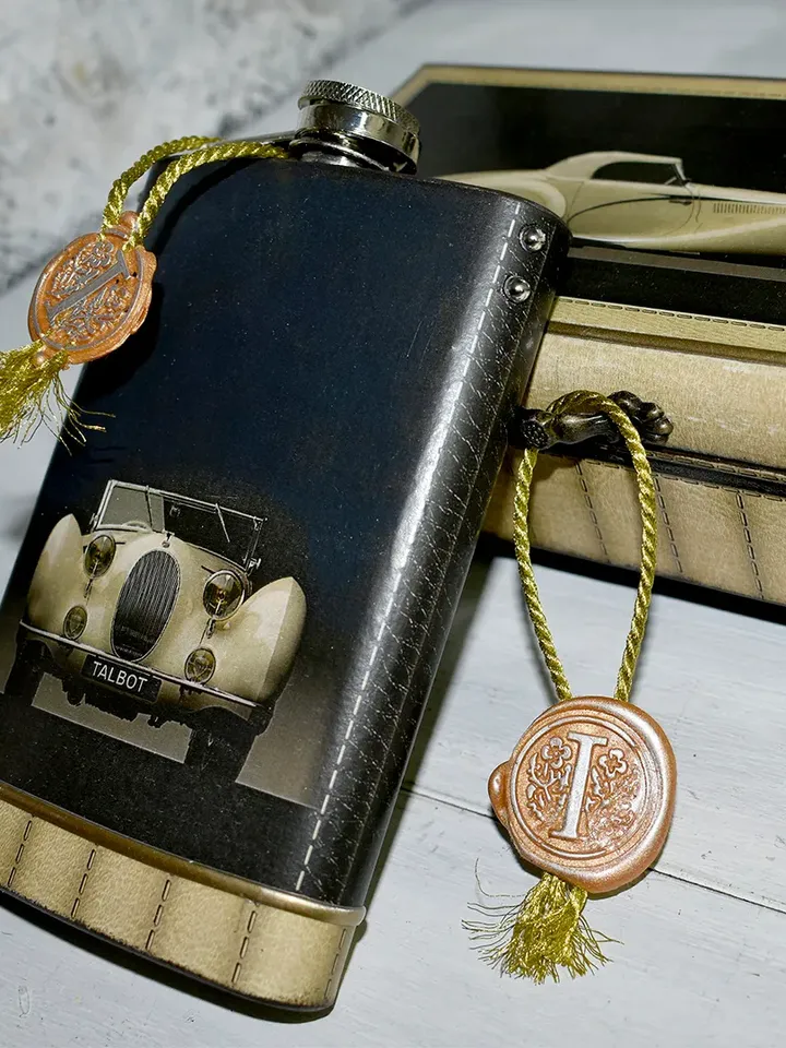 TALBOT metal flask for drinks