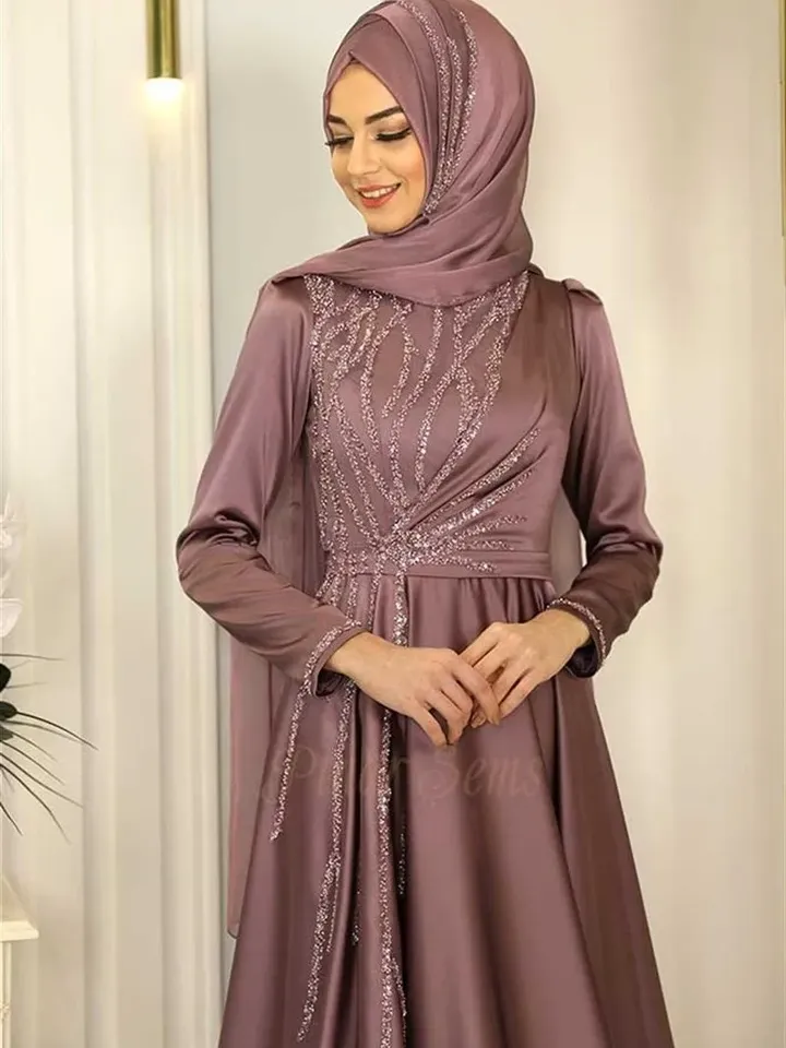 AHUNARE HIJAB - Wedding Dress, Muslim Evening Gown, Nikah, Islamic Wedding, Engagement, Bridesmaid