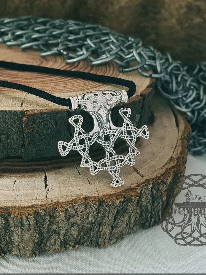 Hiddensee Mjolnir Pendant, Thor Hammer Pendant, Mjolnir Necklace, Thor Hammer Necklace, Sterling Silver Viking Pendant, Viking Jewelry