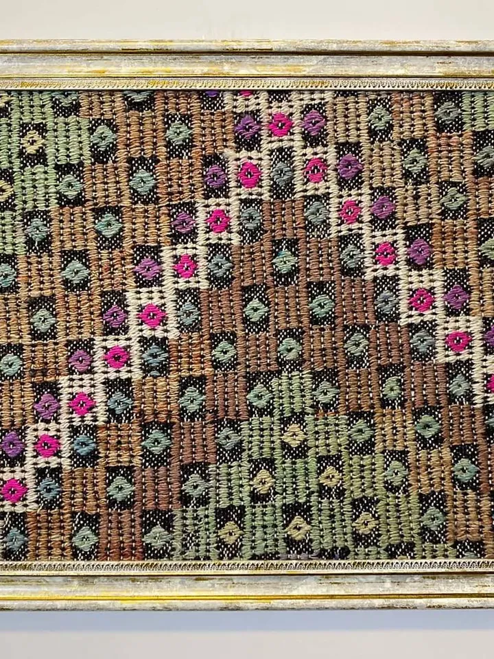 Vintage wall kilim art, unique hand-woven woolen kilim on the wall, home decor , 50x70 cm