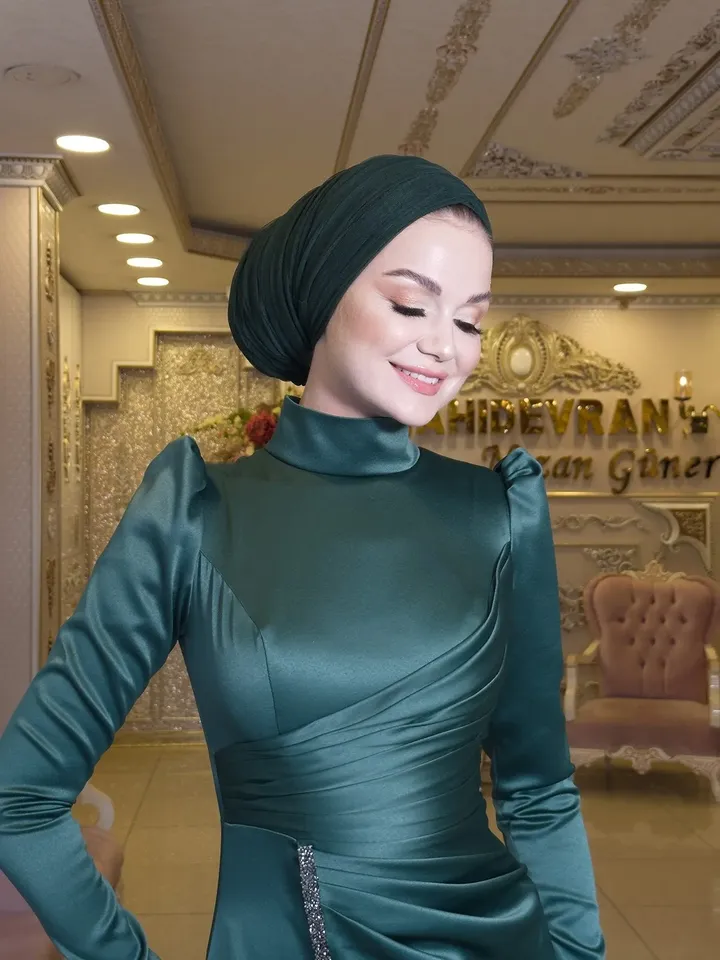 AHUNARE HIJAB - Wedding Dress, Muslim Evening Gown, Nikah, Islamic Wedding, Engagement, Bridesmaid