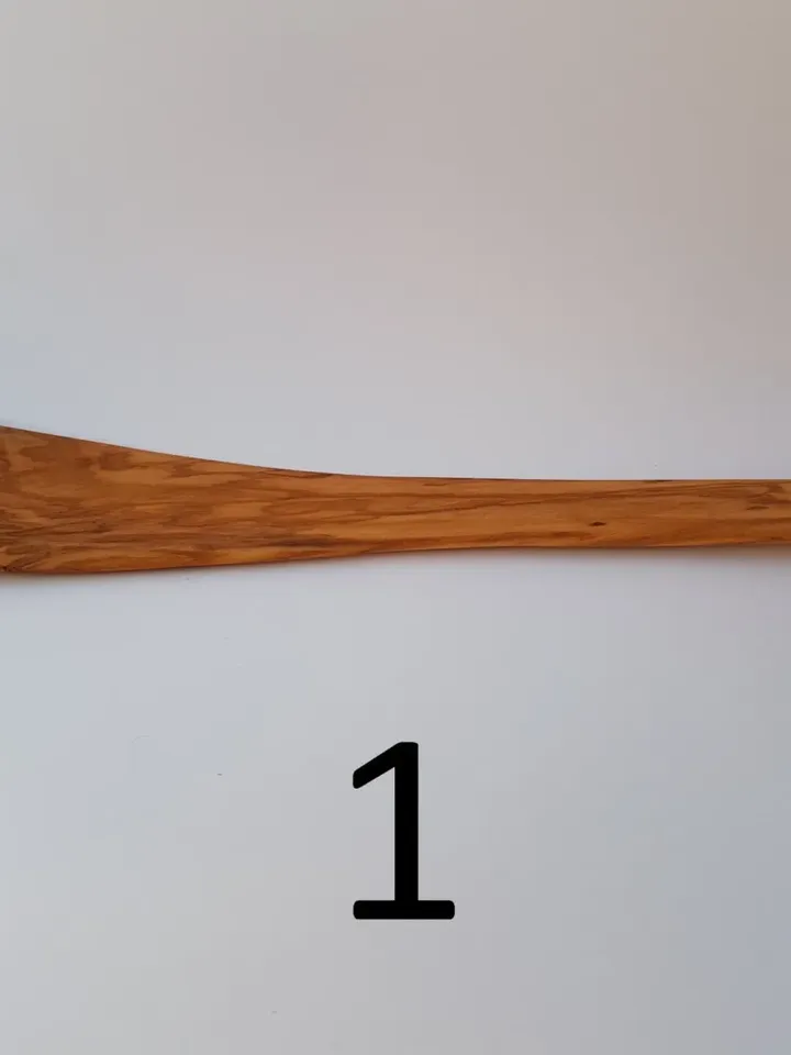 Very Large Olive Wood Spatula WOK - In 3 Versions 37 cm / 14.56" - Handmade in Albania - Cooking Equipment - 100% Bio Products