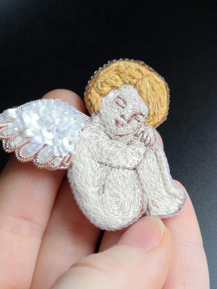 Angel brooch pin brooches for woman handmade jewelry jewelry gift gifr for woman