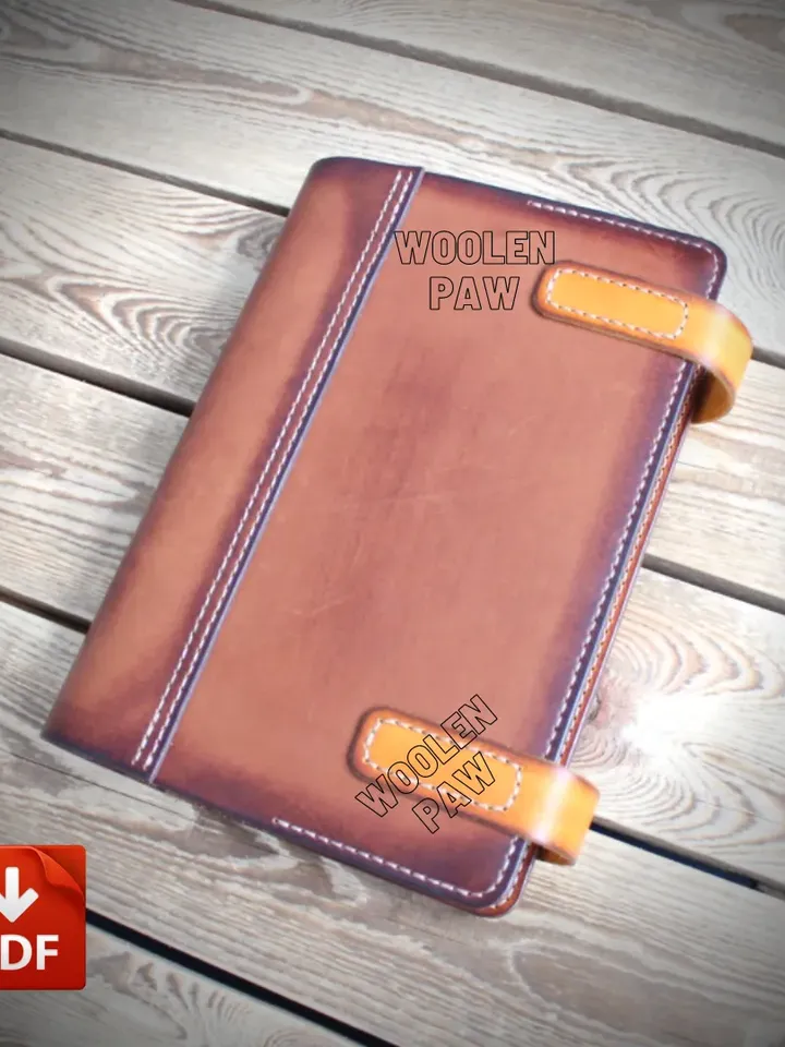 Book cover - leather pattern - three sizes included !!!
