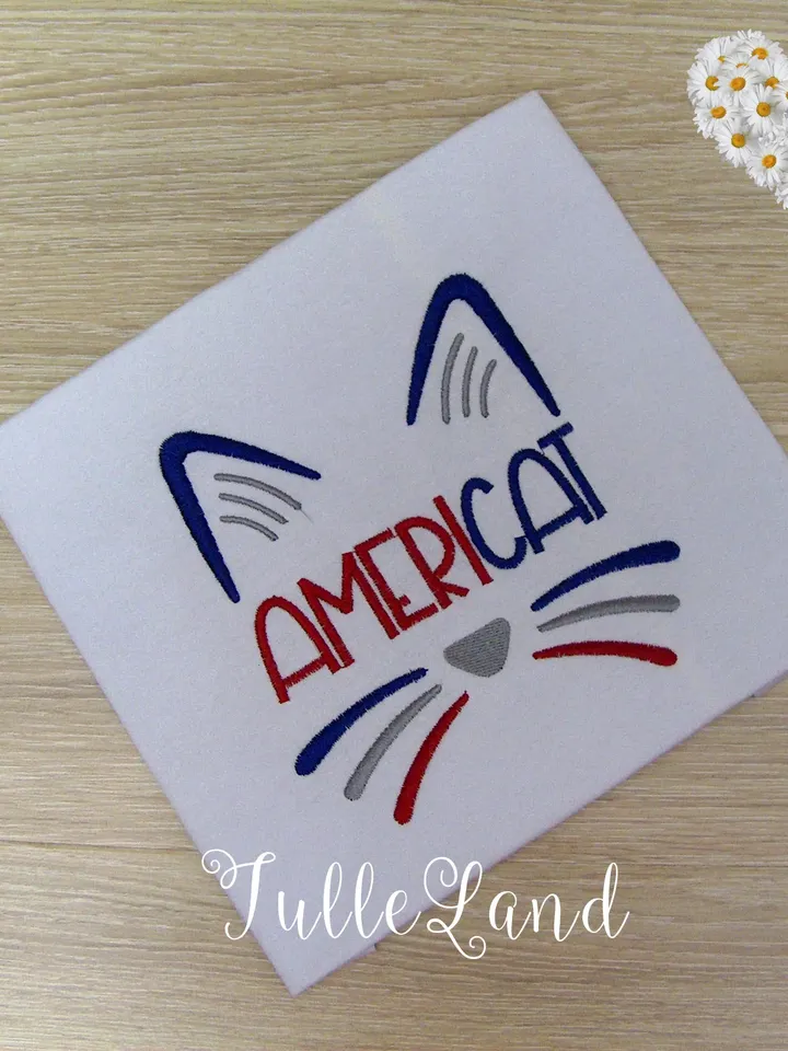 Americat July 4th Machine embroidery design