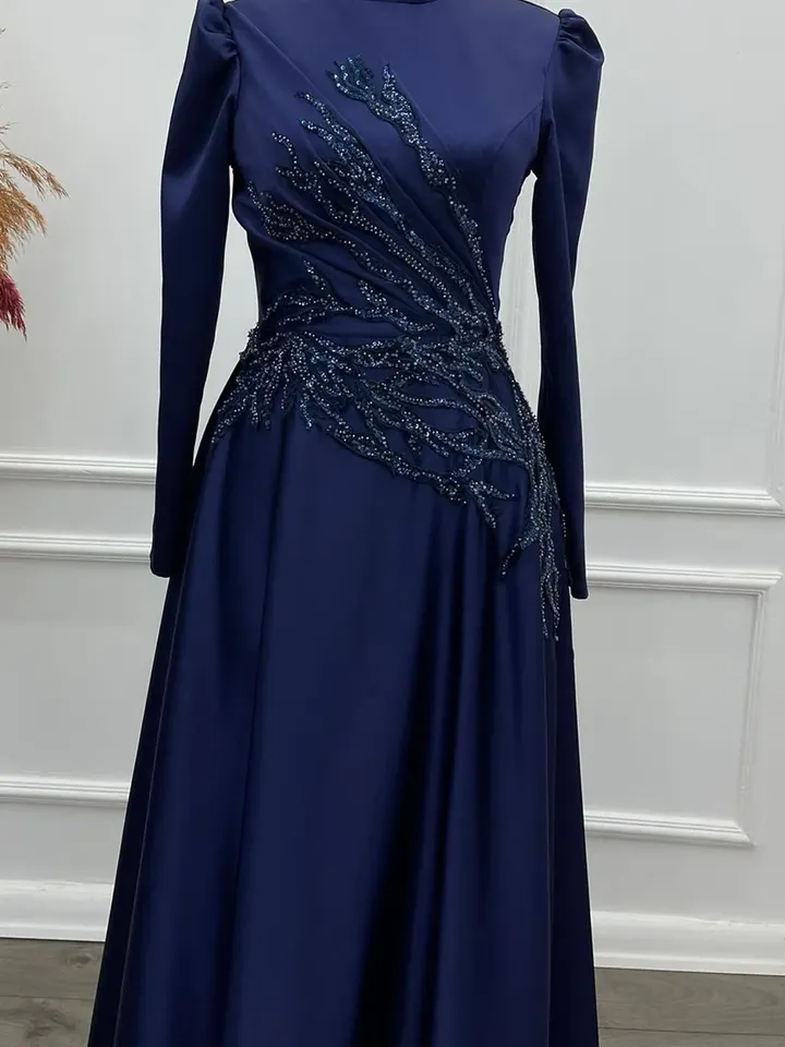 AHUNARE HIJAB - Wedding Dress, Muslim Evening Gown, Nikah, Islamic Wedding, Engagement, Bridesmaid,