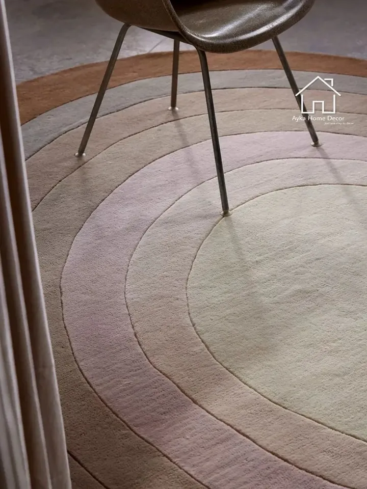 Hand Tufted Kidney Shape Modern Designer Rugs Handmade Rugs Hand Tuft Rugs For Living Room Bed Room Rug Custom Size Available