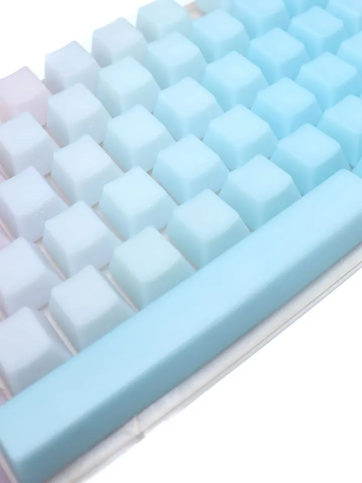 pom keycap jelly keycap Jelly POM Keycaps Rainbow Keycaps blue pom keycap pom Blank keycaps