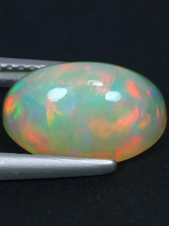 2.85 CT World Class ! 360 Degree 3d Floral Harlequin Rainbow Welo Rainbow Opal