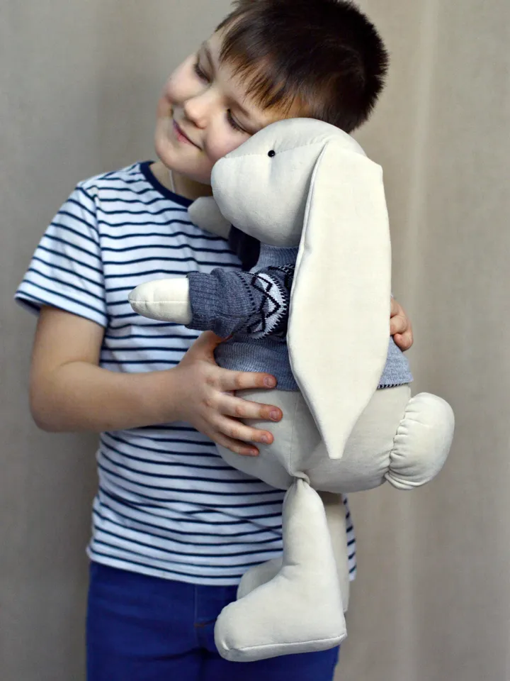 Big Bunny Stuffed Toy - Perfect for Interior Decoration|