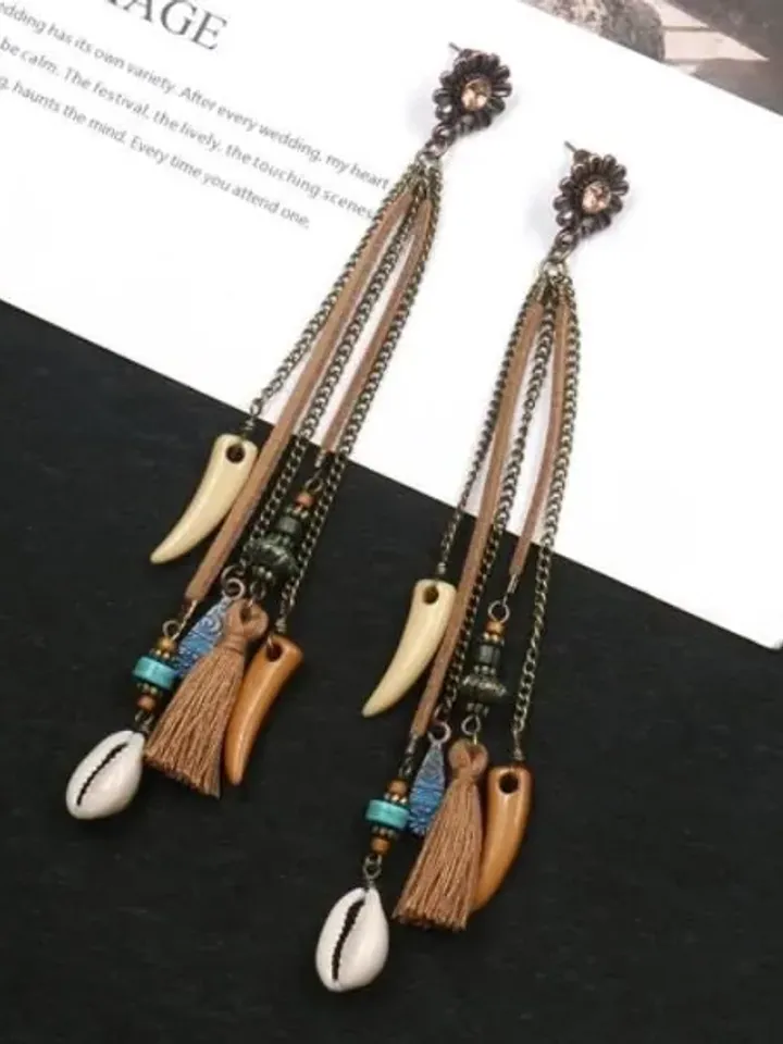 Western Boho Earrings, Cowgirl Earrings, Boho Earrings, Rodeo Earrings, Western Earrings, Western Jewelry, Tribal Earrings, Fringe Earrings