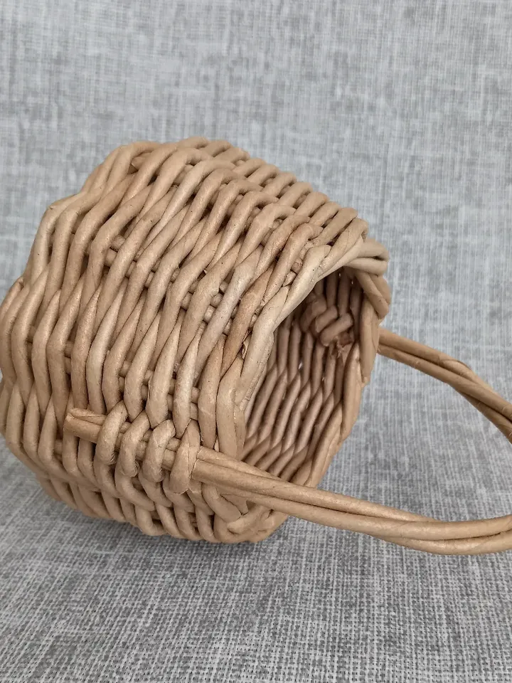 Easter wicker basket Small wicker basket Woven Wicker basket Easter table decorations Small wicker storage basket