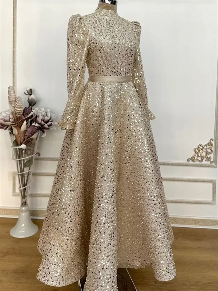 AHUNARE HIJAB - Wedding Dress, Muslim Evening Gown, Nikah, Islamic Wedding, Engagement, Bridesmaid
