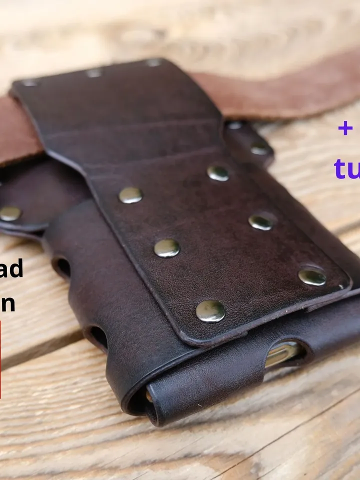 Leather pattern - Bikers phone case. BPC-R