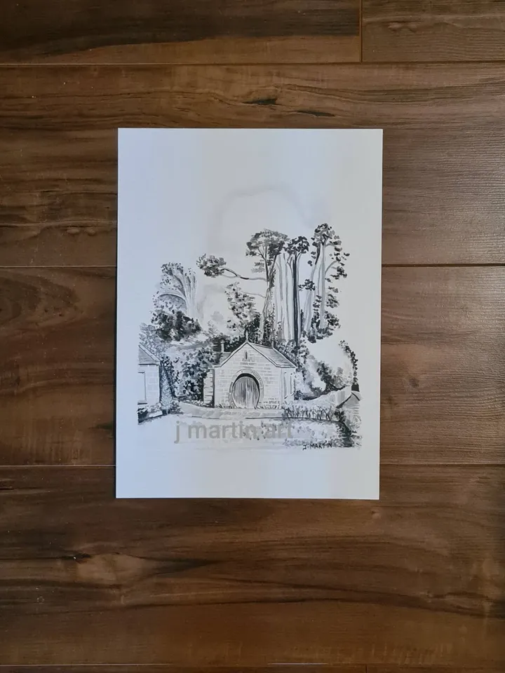 The Forge,Enniskerry sketches, Enniskerry drawings, The Old Forge, unmounted, unframed