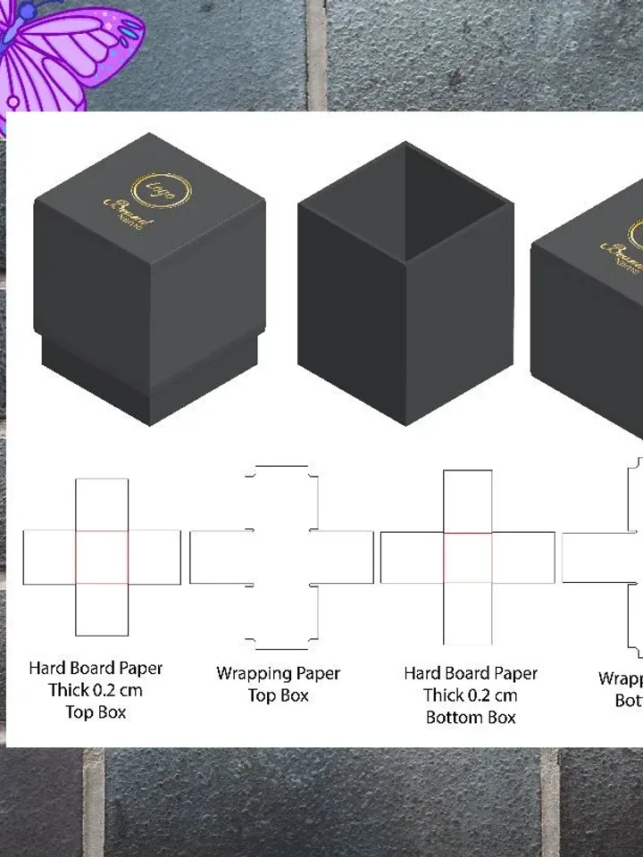 Box template Gift box SVG Party Favour Box Cricut Box PDF printable pattern Instant download box gift package paper pattern