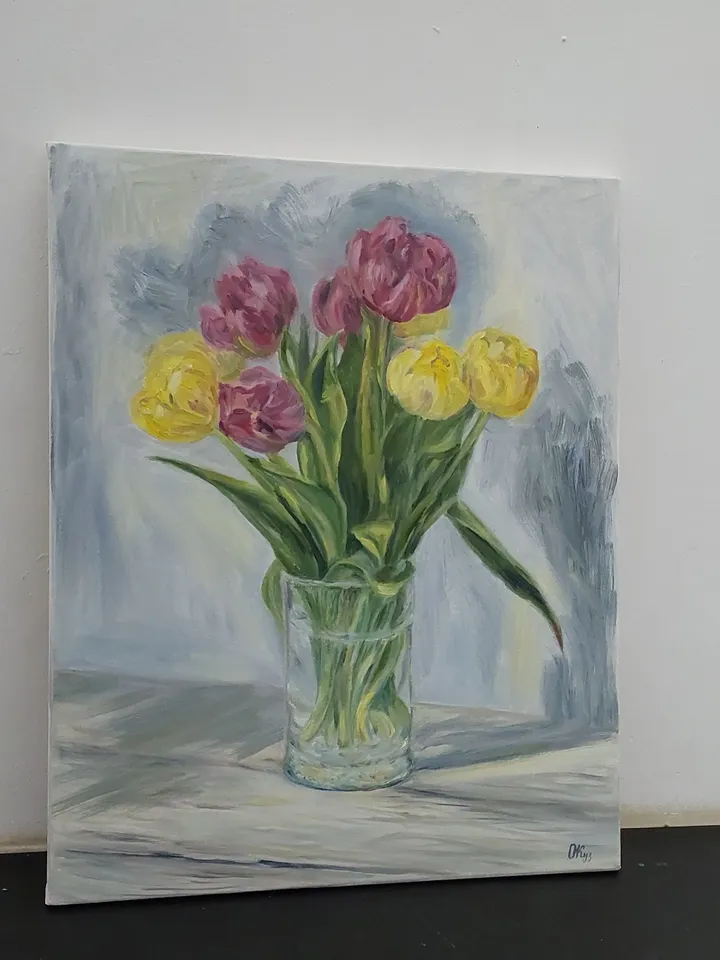Tulips oil painting flowers artwork