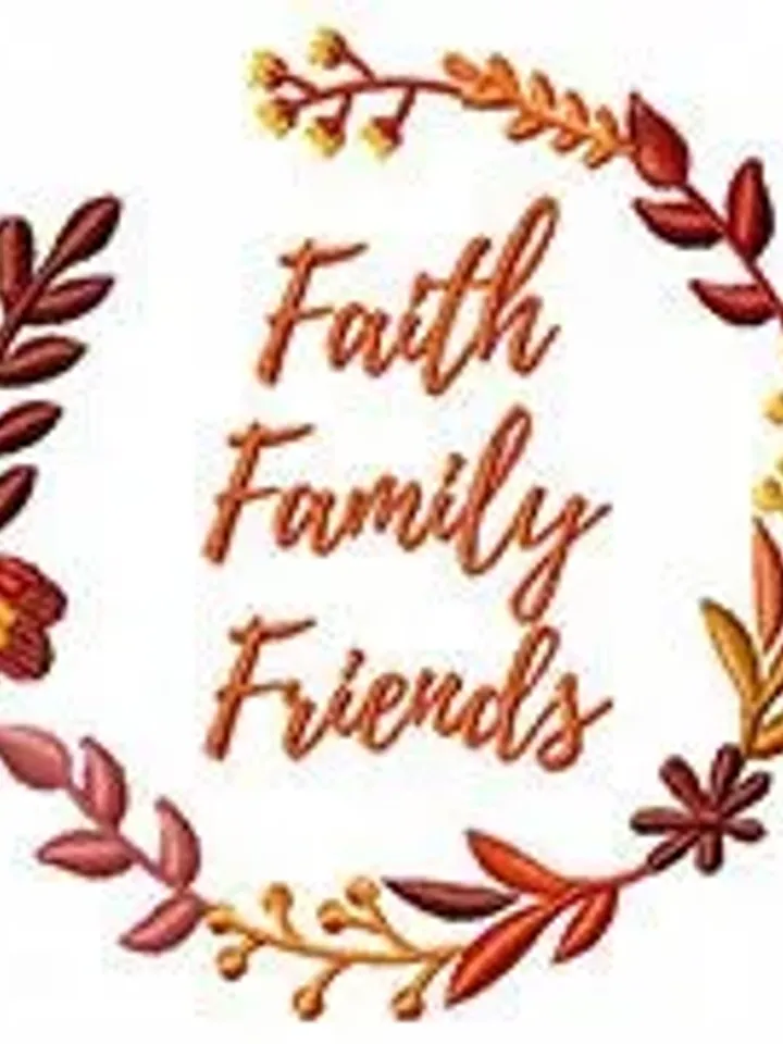 Faith Family Friends Applique machine embroidery designs pattern Stitched,instant download.Digital Machine,Birthday Gift,Art, 7 sizes