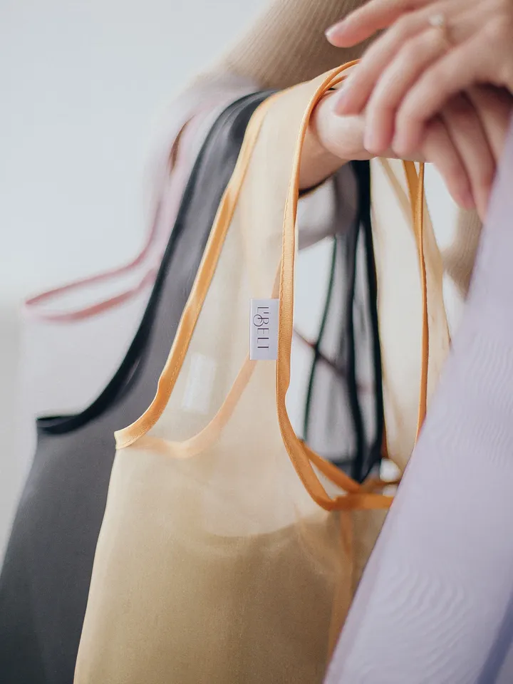 Reusable grocery bag foldable, Bag for sweets, Organza bags, ECO bag