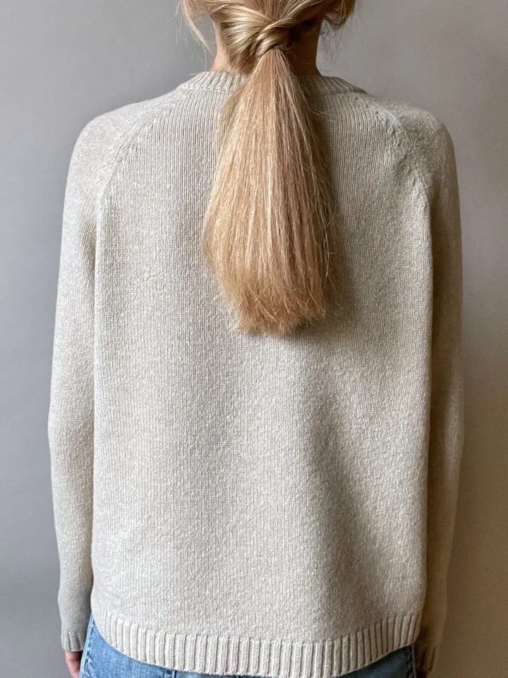Crewneck sweater relaxed fit, Cashmere/merino sweater