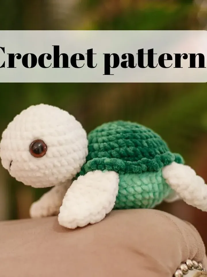 Crochet set patterns: crochet whale, crochet capybara, crochet bee, crochet platypus, crochet turtle