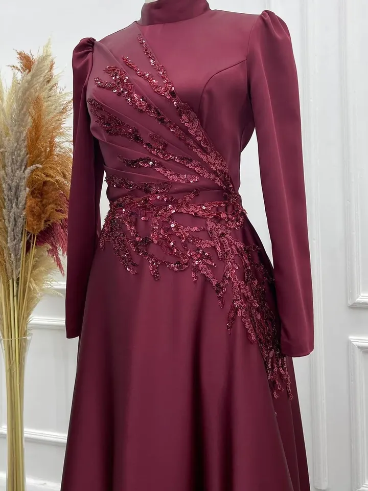 AHUNARE HIJAB - Bridesmaid Dress, Muslim Evening Dress, Nikah, Islamic Wedding, Engagement, Bridesmaid, , Prom Dresses, Long Dress,