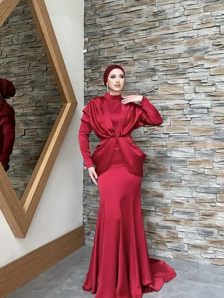 AHUNARE HIJAB - Bridesmaid Dress, Muslim Evening Dress, Nikah, Islamic Wedding, Engagement, Bridesmaid, , Prom Dresses, Long Dress,