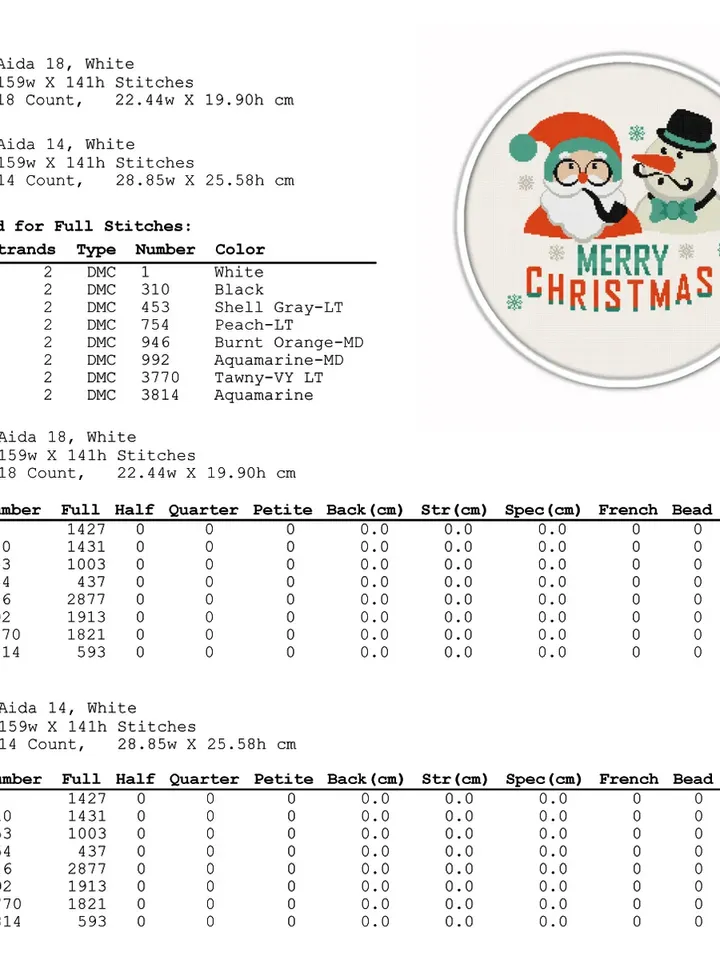 Christmas cross stitch pattern. Funny Santa cross stitch pattern. Retro cross stitch.