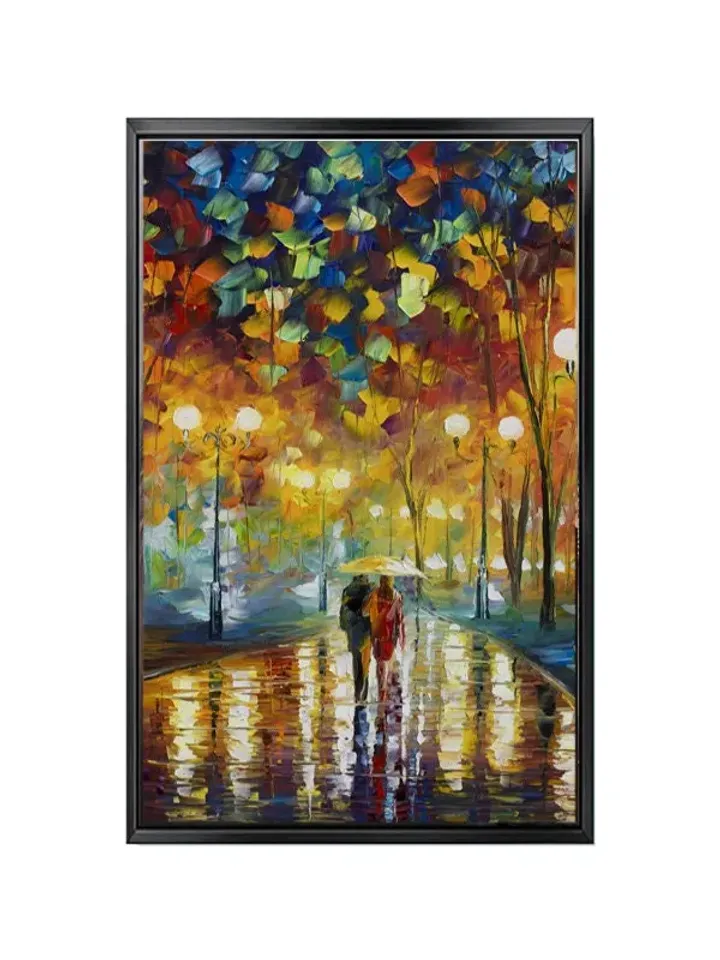 Umbrella Print on Canvas , Floating Frame Option, Modern Wall Art, Extra Large Canvas Wall Art