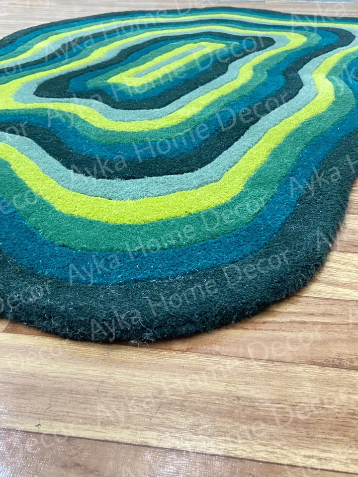 Anthena Hand Tufted 100% Pure Woolen Area Rug For Hall Kitchen Living Room Bed Room Bath Room Dining Room Kids Room Carpet / Christmas