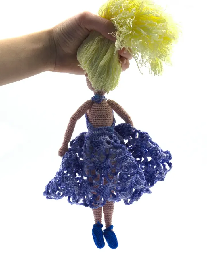 Doll girl in dress, girl with accessories, collectibles dolls, interior cotton doll, gift for girl, souvenir for women