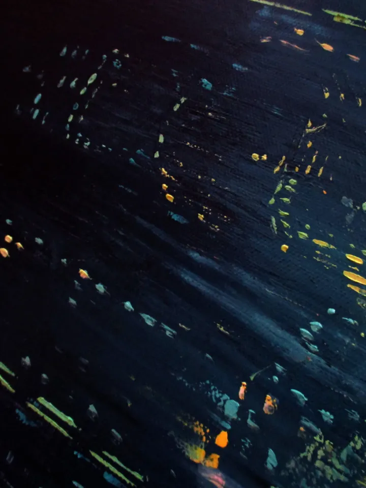 Cyberpunk Painting "TRON CITY" Original Oil Painting on Canvas, Modern City Original Art by "Walperion Paintings"