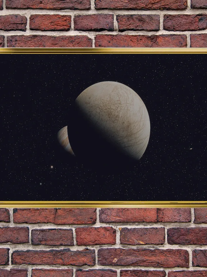Planet Print on Canvas , Floating Frame Option, Modern Wall Art, Extra Large Canvas Wall Art