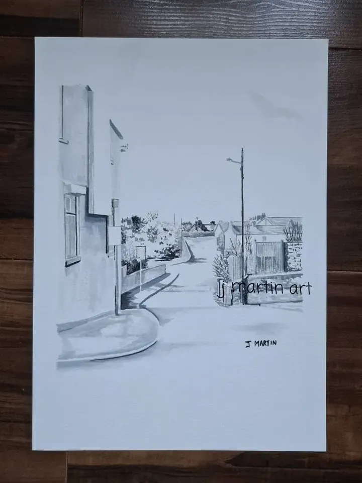 View of Farrenboley from Windy Arbour, Dundrum Road, Dublin, unmounted, unframed