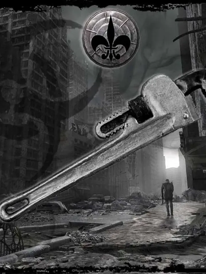 Wendy Smalljaw foam LARP pipe wrench for live action role playing or cosplay.*TAX INCLUDED*