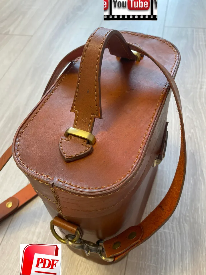 Template leather bag - Pattern women's leather bag - Pattrern PDF - Digital woman's bag