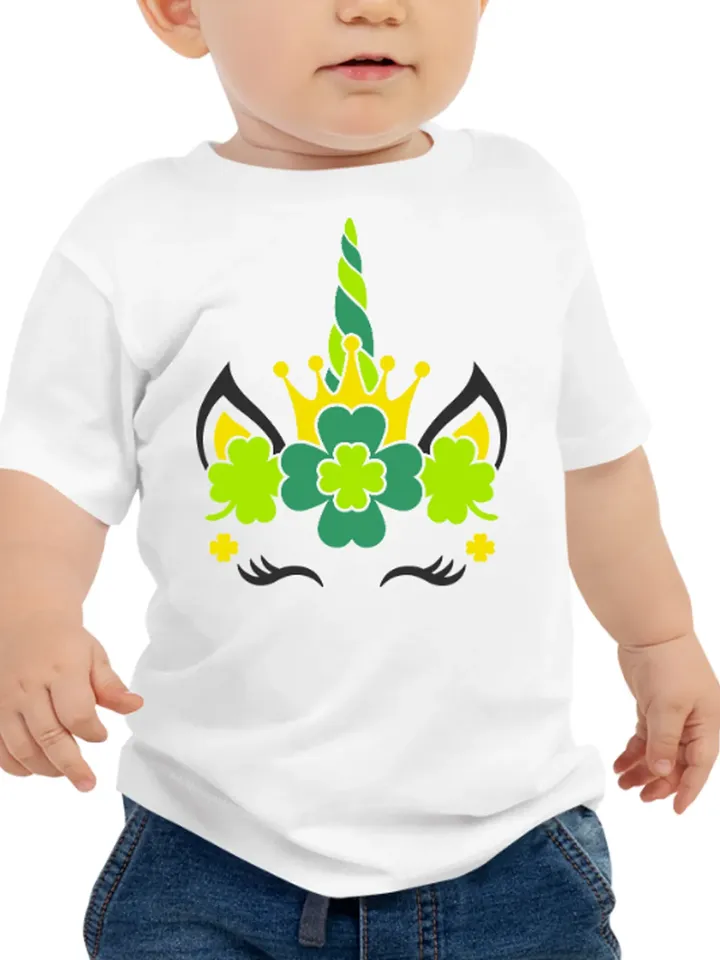 St Patrick Day Unicorn Green Irish Unicorn Shamrock Green Clover digital design Cricut svg dxf eps png ipg pdf, cut file