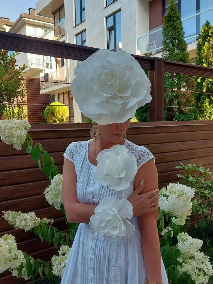 Kit Bridal 3 flowers, wedding fascinator, brooch or boutonniere, bracelet, white rose bride accessories