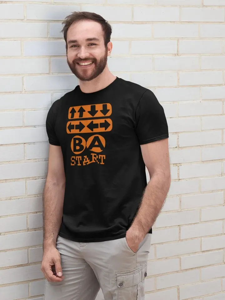 God Mode Konami Code T-Shirt | Unisex Video Game Tee, Quest and Gaming Top, LARP, Dungeon, Online Games, Role Playing T