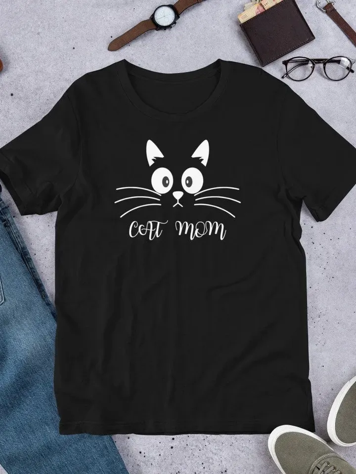 Cat Mom Shirt Women Gift  Mom Tee | Cat mama | Mom gift t-shirt